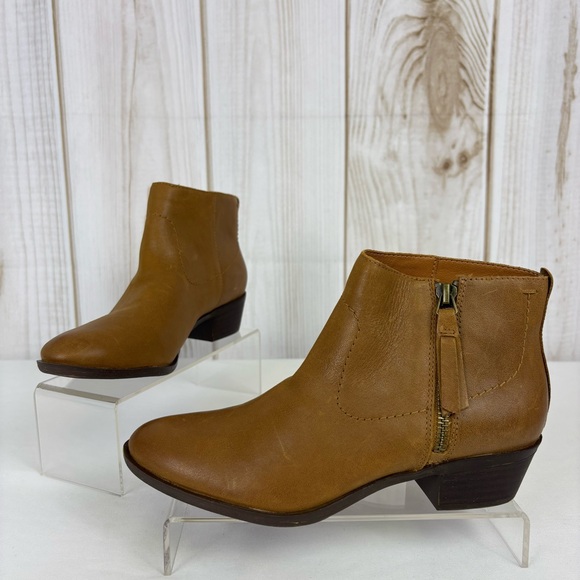Lucky Brand Shoes - Lucky Brand Leather Booties Versatile Dressy Comfort Ankle Boots Brown Size 5.5